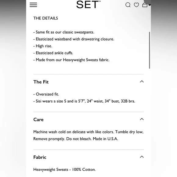 Set Active Heavyweight Sweats, Willow - Picture 4 of 4